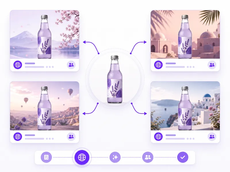 营销团队使用 Qwen Image 3 批量生成本地化广告创意素材