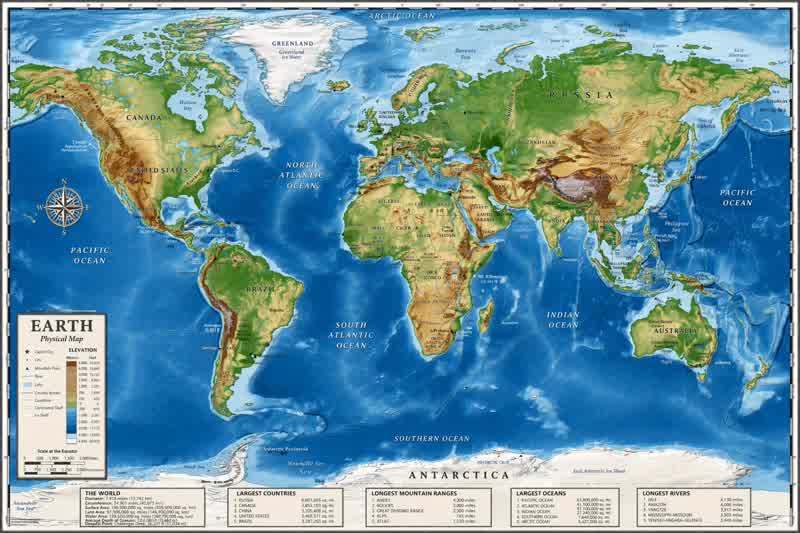 GPT Image 生成细节丰富的世界地图插画