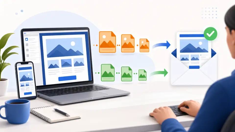 Email campaign images optimized for faster newsletter loading