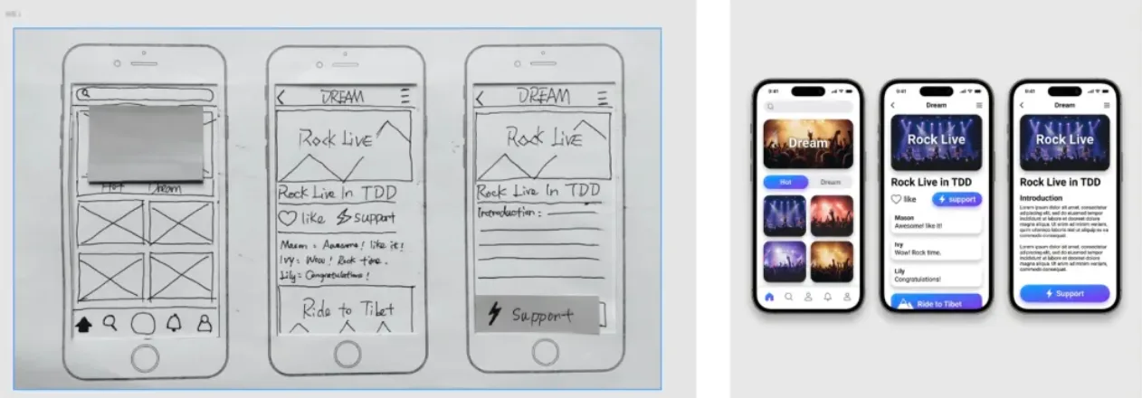 10.6. UI Sketch to High-Fidelity Prototype generated image example