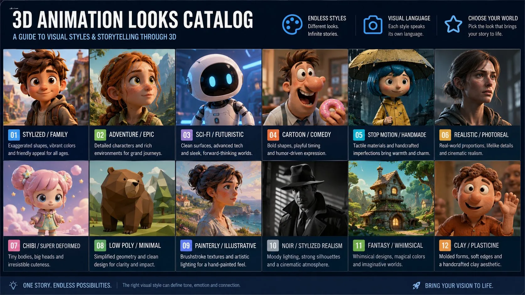 1990s Anime Character Style Infographic generated image variant 4