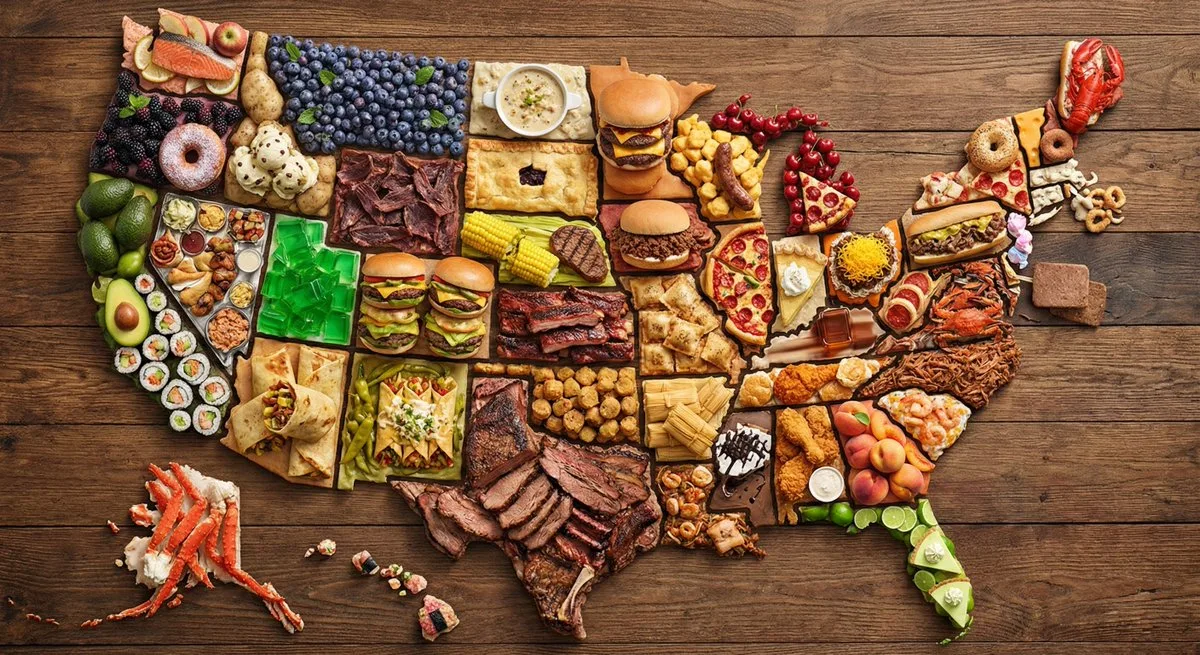 8.11. US Map Made of Famous Foods generated image example