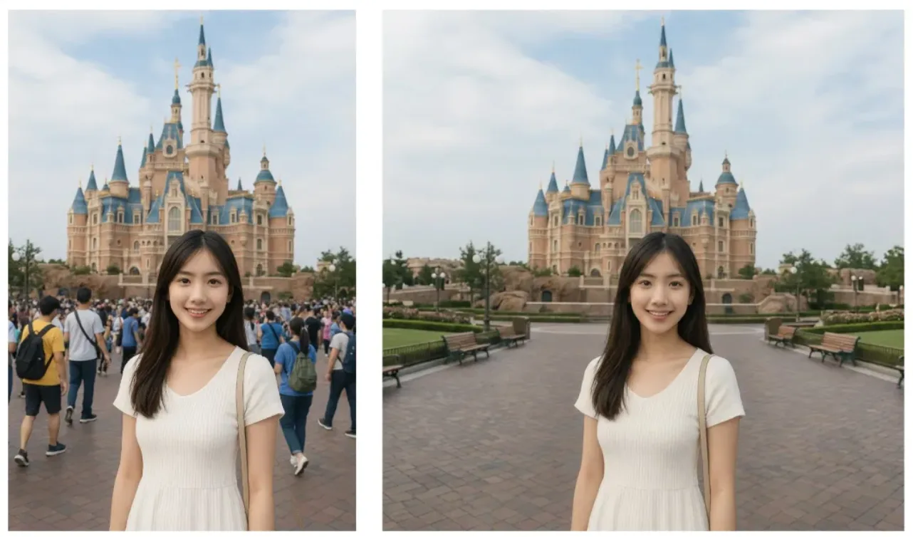 9.4. Smart Crowd Removal generated image example