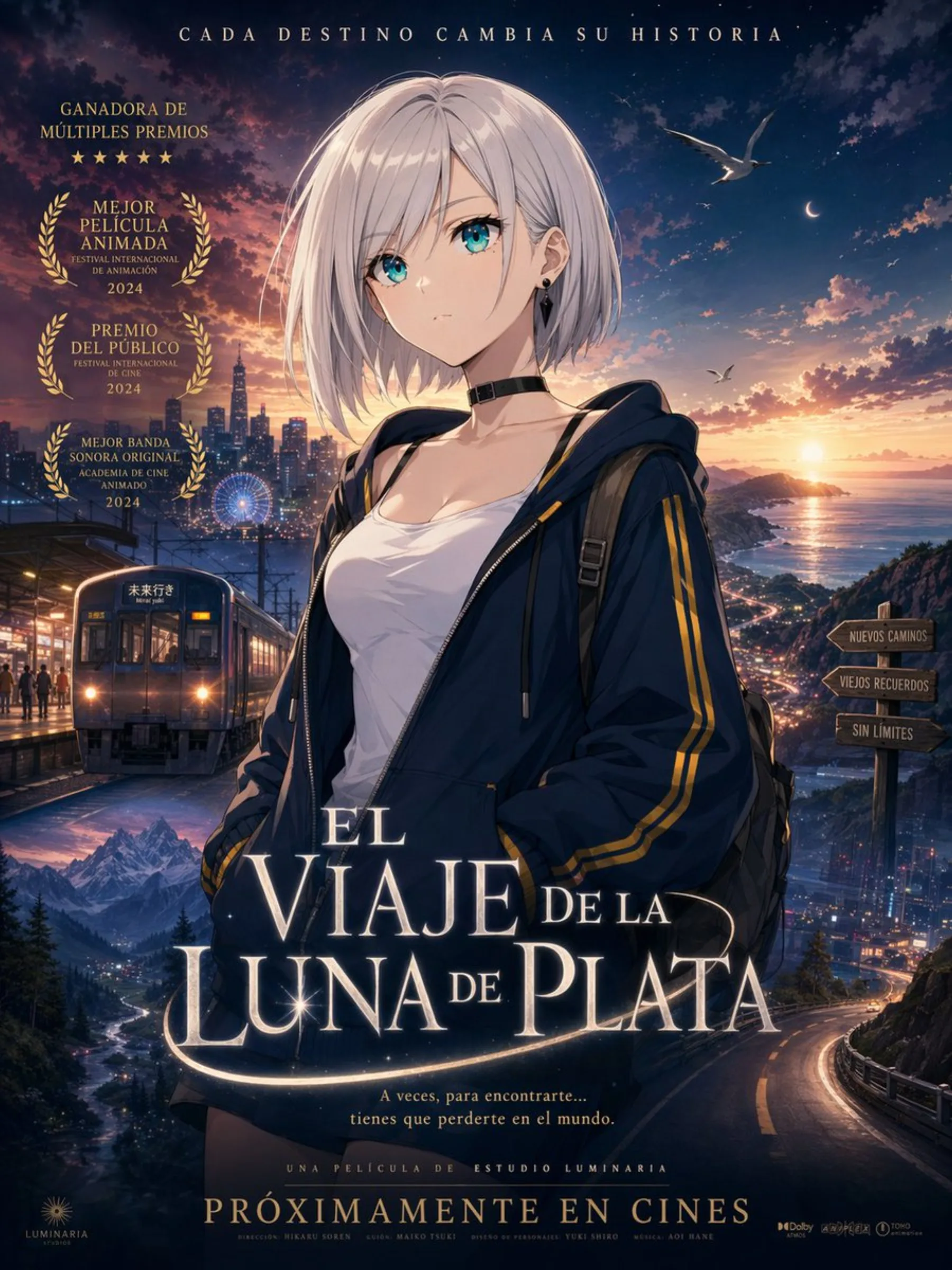 Anime Fantasy Travel Movie Poster example output