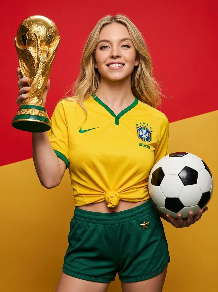 Brazil Trophy Sports Magazine Cover generated image example 1