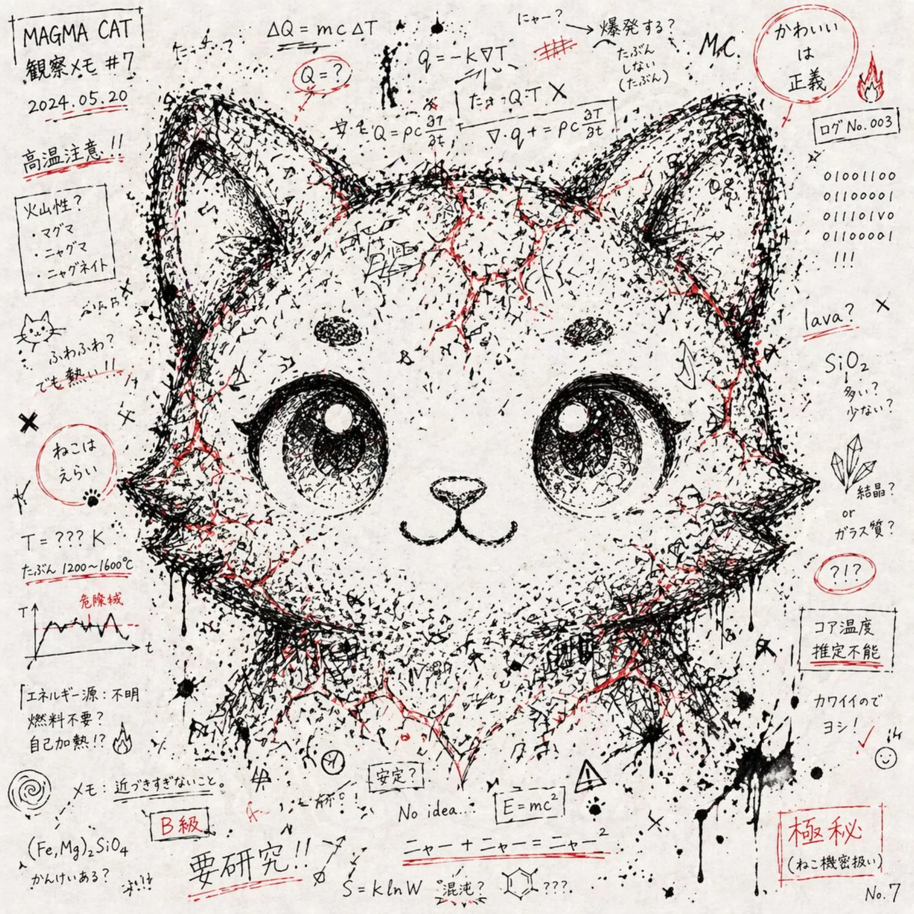Chaos Notes Hidden Face Character Art example output