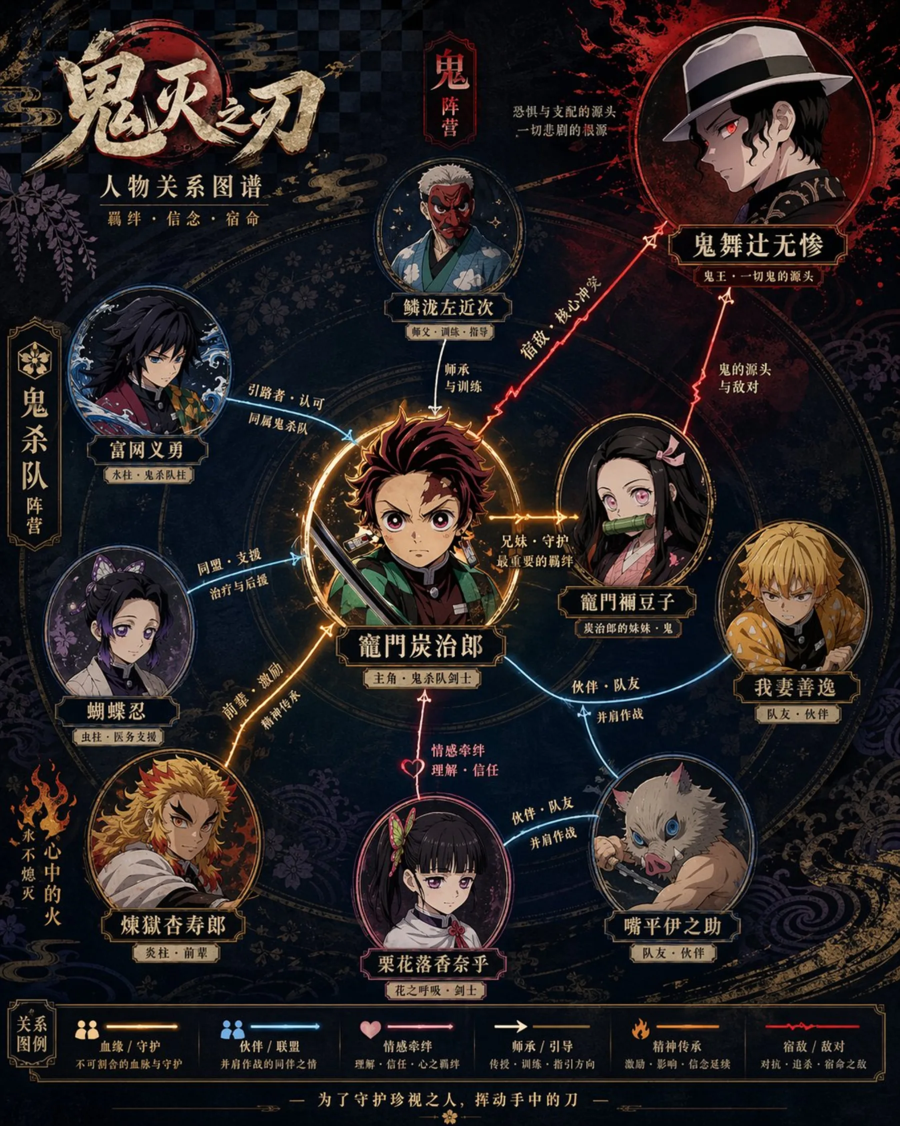 Character Relationship Map Poster example output