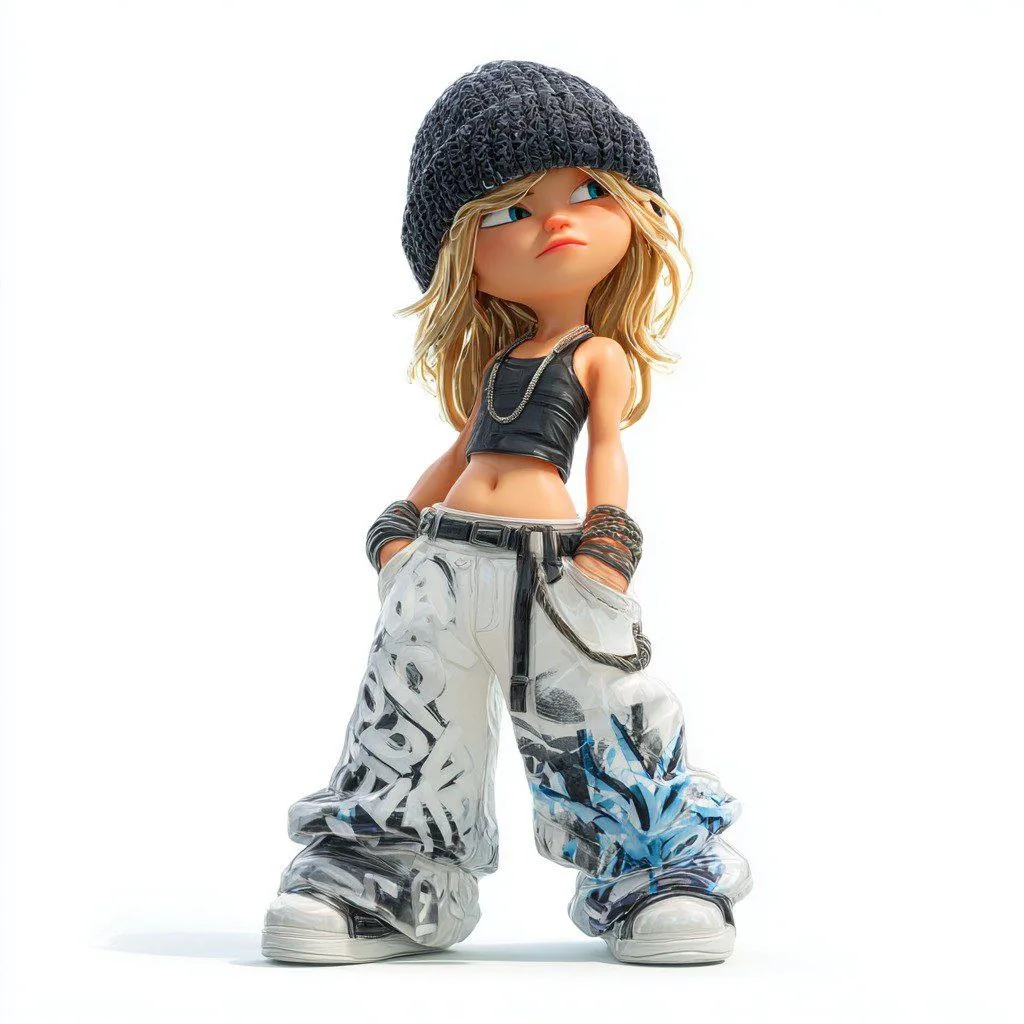 Crystal Resin Streetwear Blind Box Toy generated image example 1