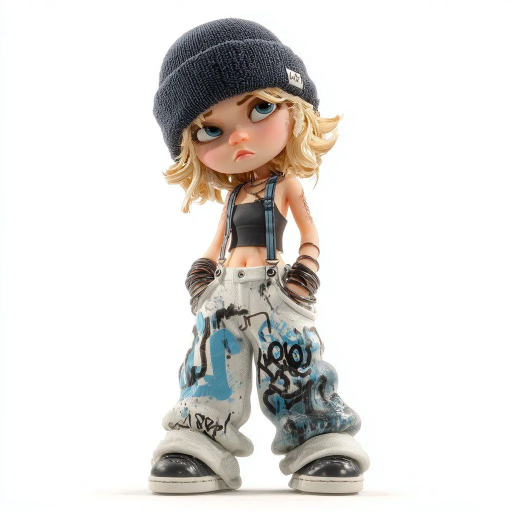Crystal Resin Streetwear Blind Box Toy generated image example 3