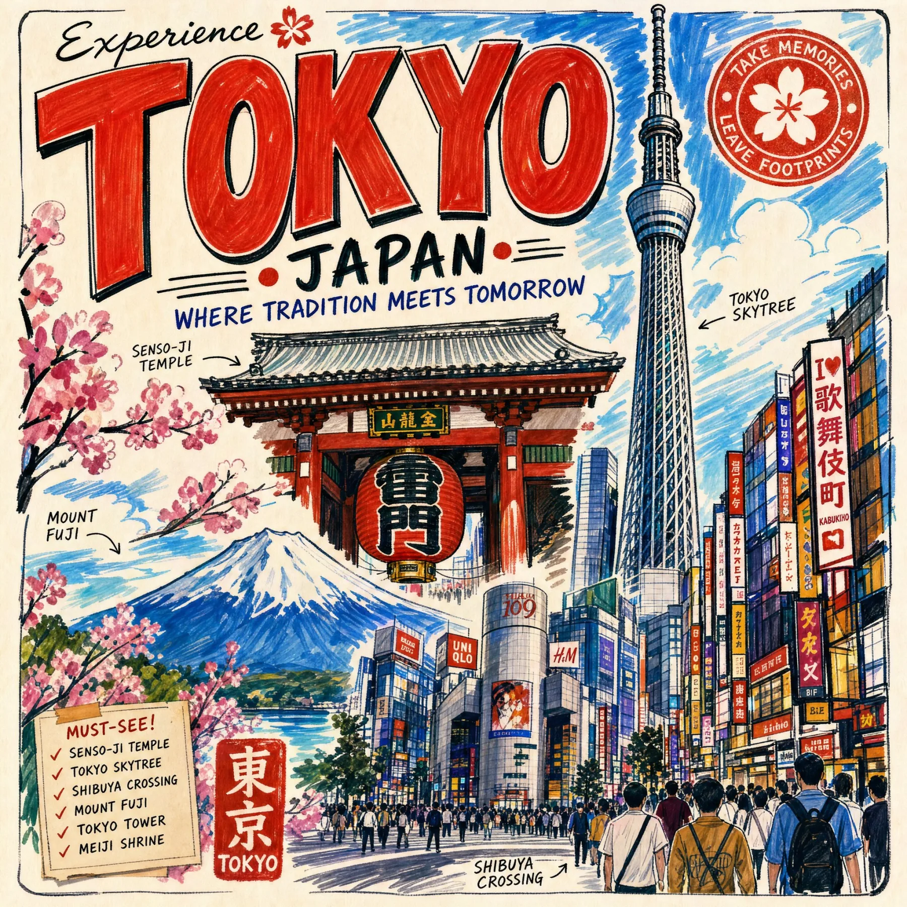 Energetic Travel Poster generated image example