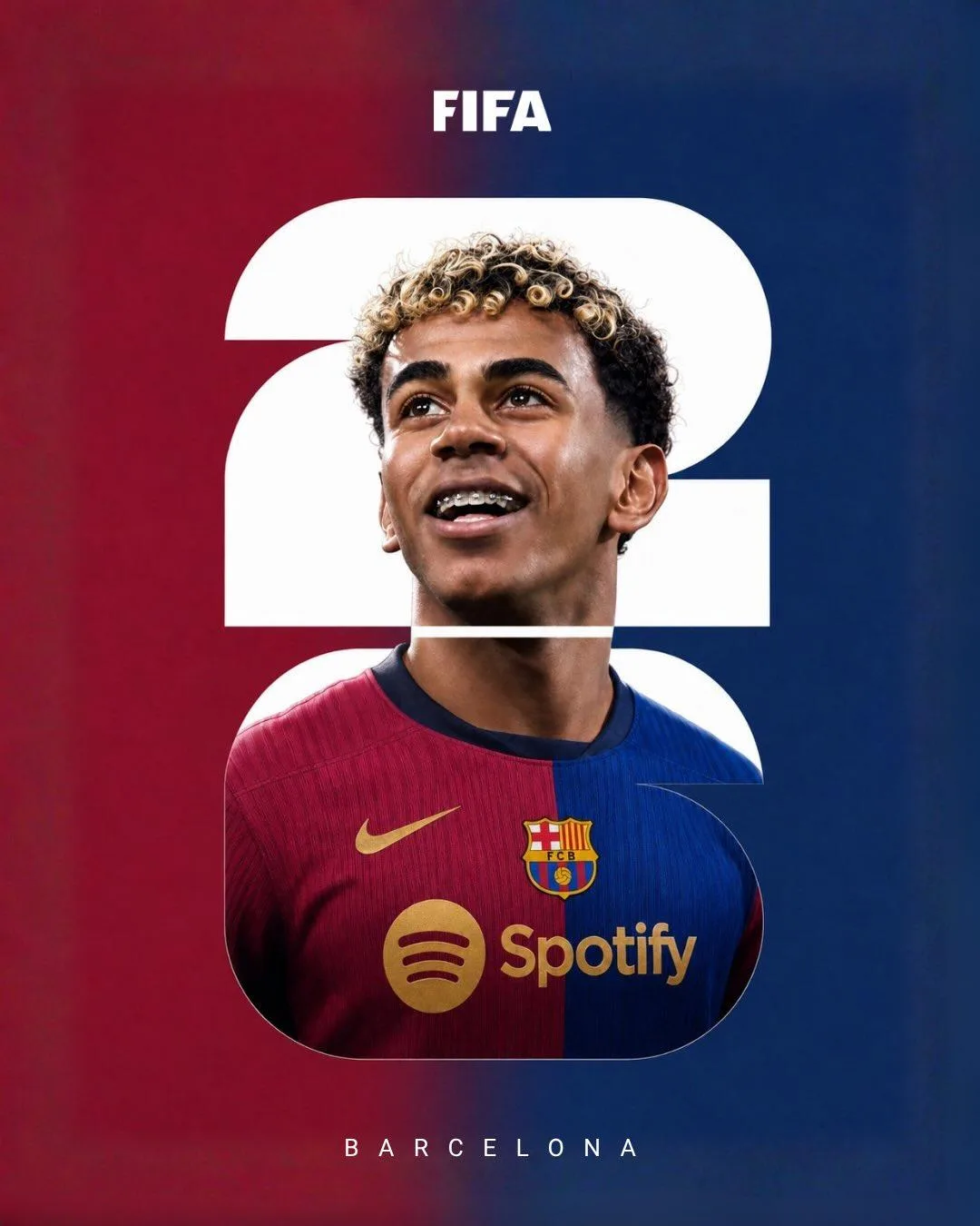 FIFA 25 Footballer Glitch Cover Poster generated image example 2
