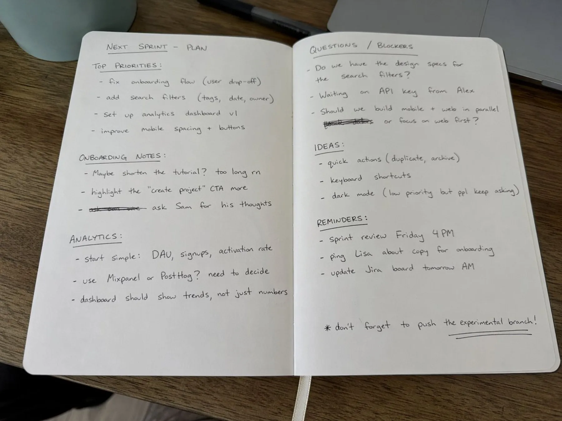 Handwritten Notebook Photo example output
