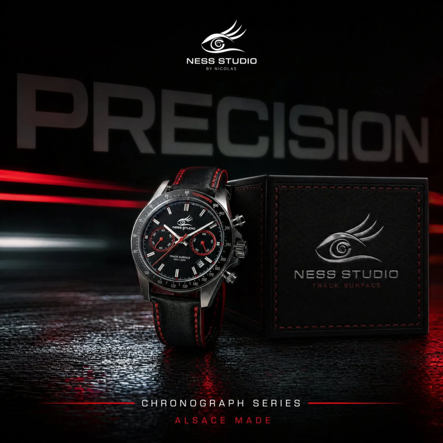 Luxury Chronograph Watch Ad example output