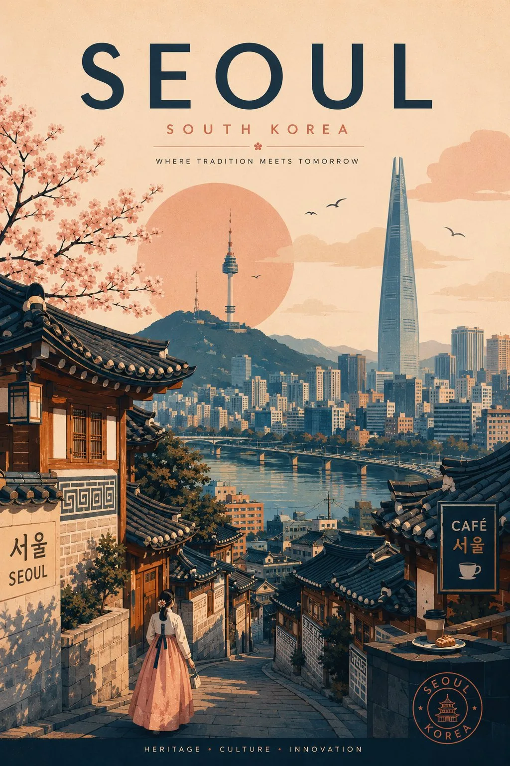 Modern Ai Generated Travel Poster generated image variant 2