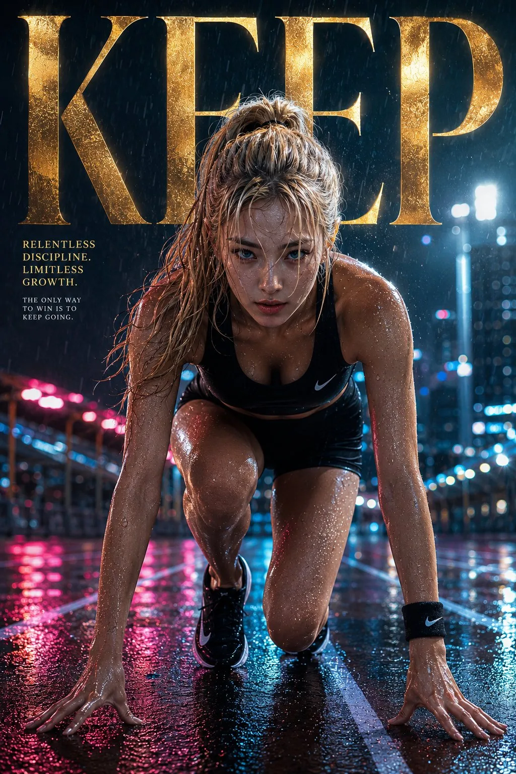 Running Luxury Sports Campaign Poster generated image variant 2