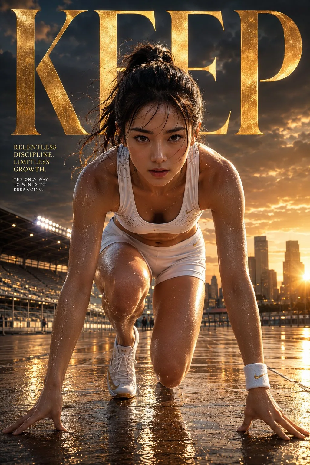 Running Luxury Sports Campaign Poster generated image variant 3