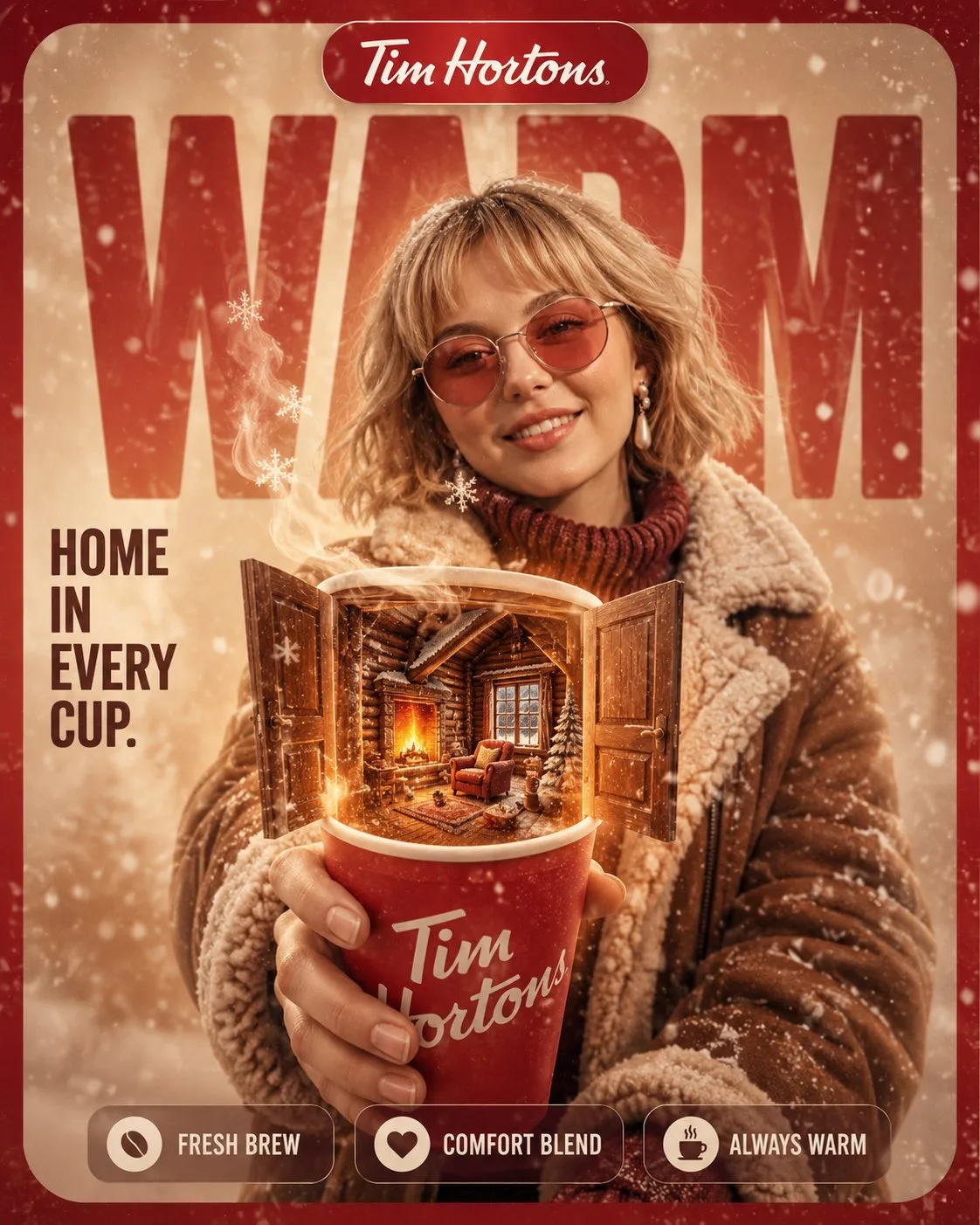 Starbucks Coffee World Surreal Poster generated image example