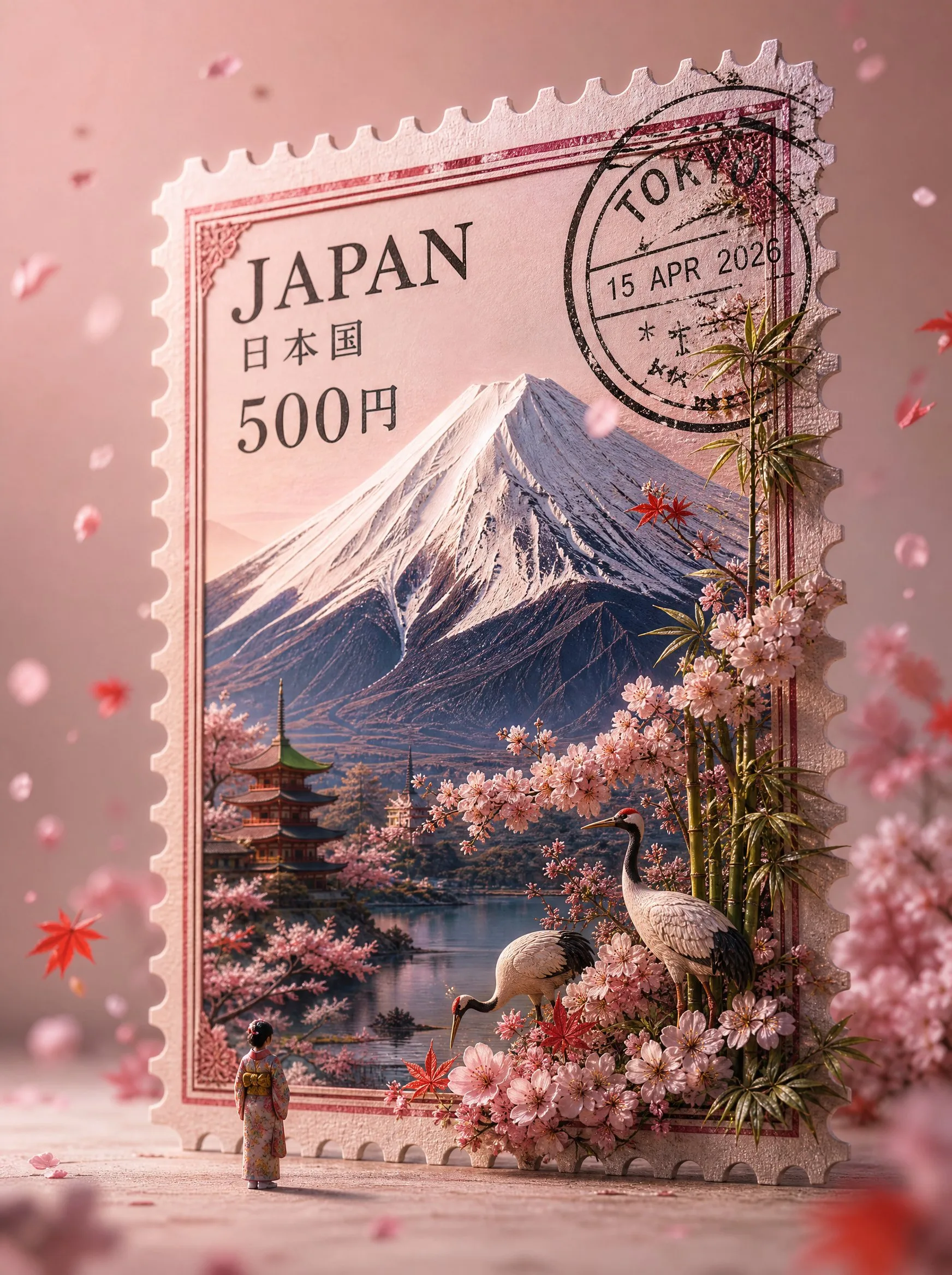 Hyper Realistic Macro Photography Shot Giant Freestanding Vintage Pos... generated image example