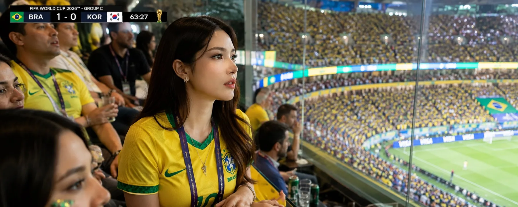World Cup Luxury Suite Broadcast Reaction generated image example 1