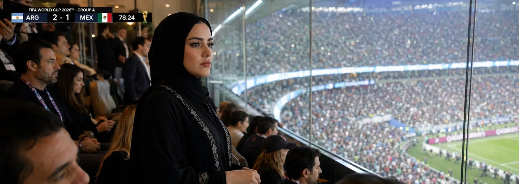 World Cup Luxury Suite Broadcast Reaction generated image example 3