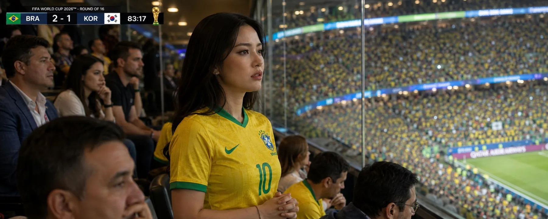 World Cup Luxury Suite Broadcast Reaction generated image example 4