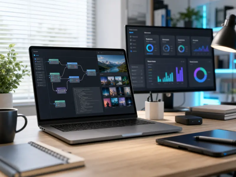 Developer workspace integrating GPT Image 1.5 image generation into SaaS workflows