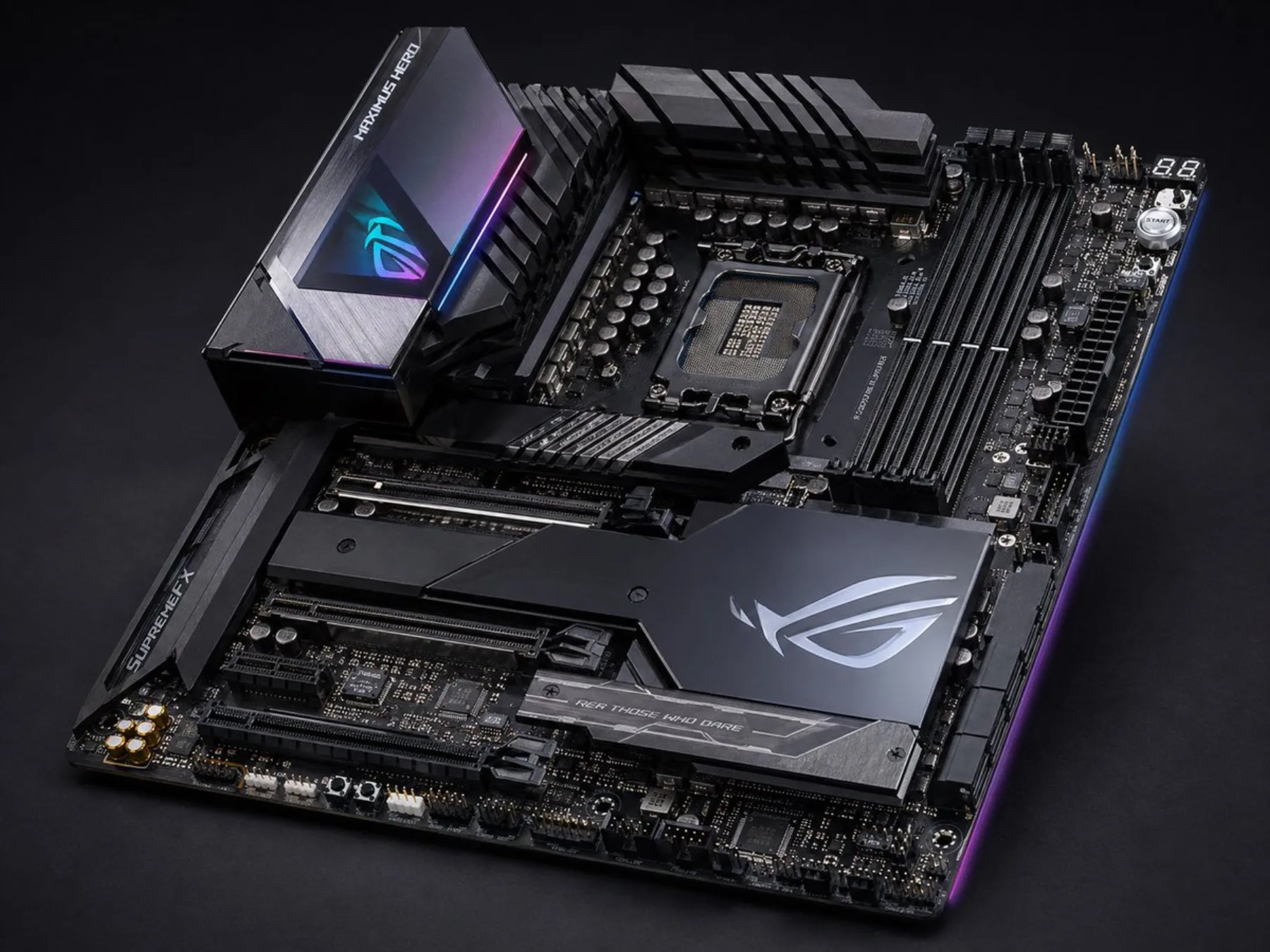 E-commerce Main Image - Premium Gaming Motherboard Studio Shot example output