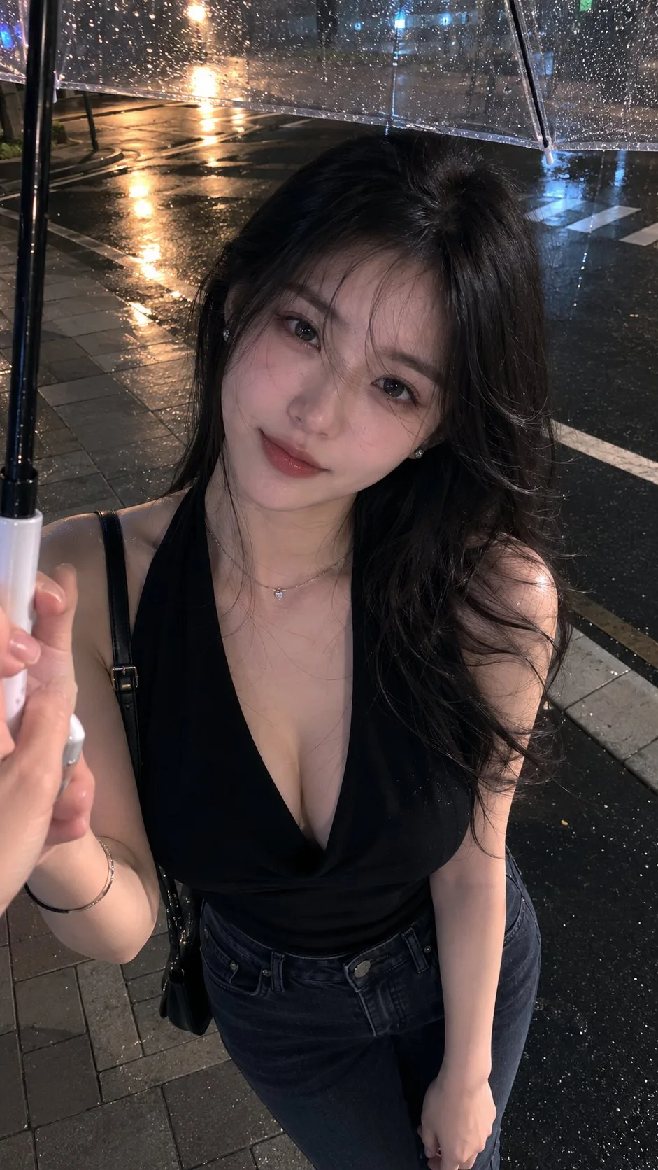 POV Night Date Smartphone Portrait Template generated image example