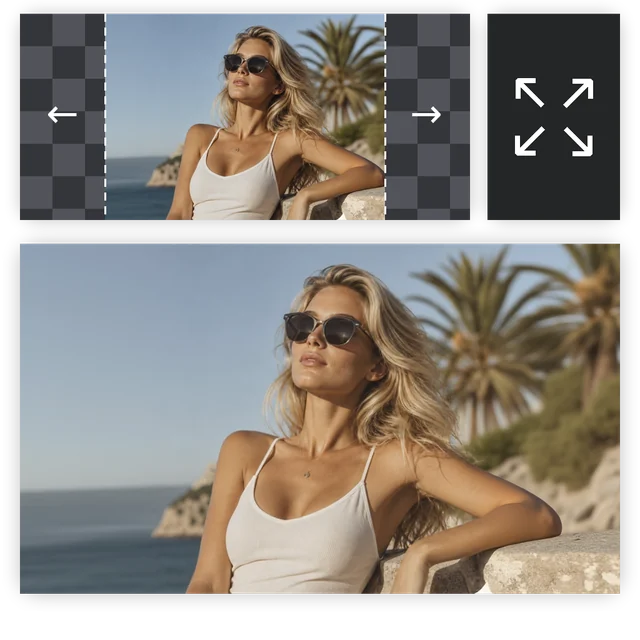 AI Image Expander sample result