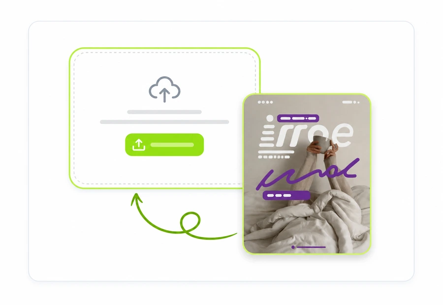 Upload image to AI text remover tool